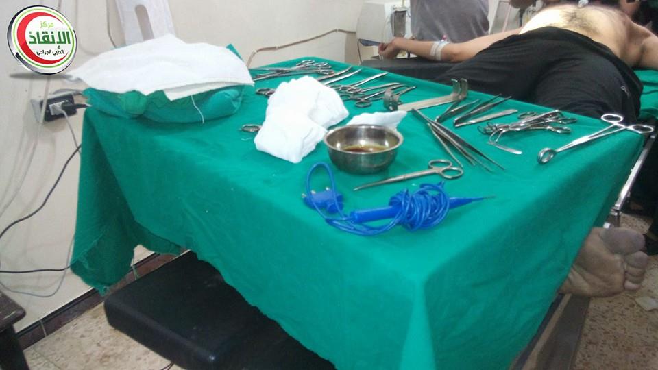 مركز الإنقاذ الطبي في مخيم اليرموك يدعو المؤسسات إلى تحمل مسؤولياتهم تجاه المحاصرين 