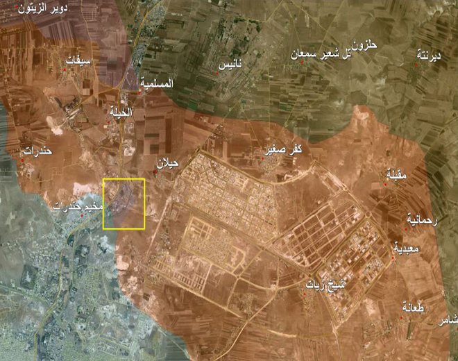 غارات جوية على مخيم حندرات بحلب ومحيطه 
