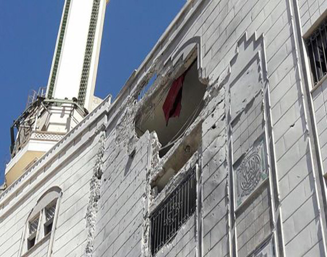 قصف يستهدف جامع الهدى في مخيم خان الشيح يسفر عن وقوع ١٠ إصابات بينهم نساء وأطفال