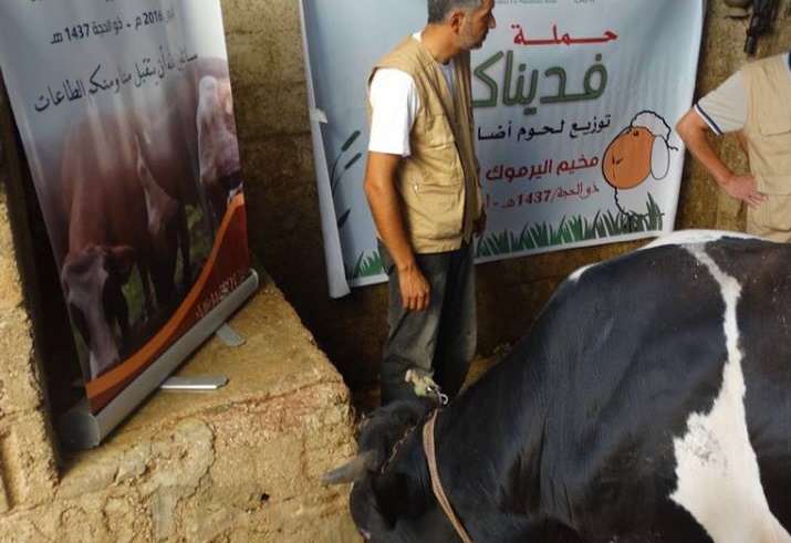 توزيع الأضاحي على العائلات الفلسطينية في دمشق وريفها 