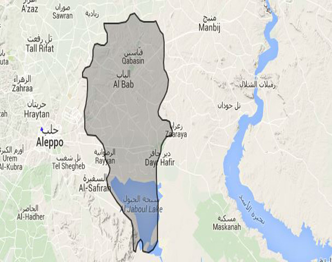 قضاء فلسطيني جراء القصف على منطقة الباب بريف حلب الشمالي الشرقي