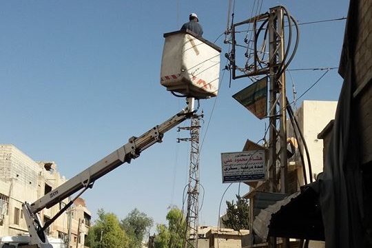 تواصل إعادة تأهيل مخيم السبينة في اليوم (1074) لنزوح أبنائه