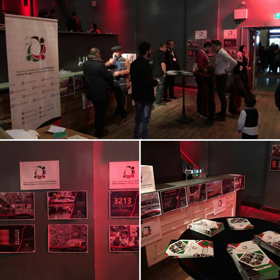 مجموعة العمل تقيم معرضاً توثيقياً لمعاناة فلسطينيي سورية على هامش مهرجان الشباب الفلسطيني في السويد 