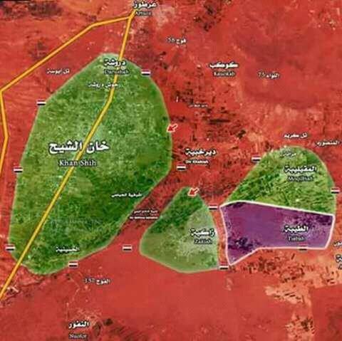 الجيش النظامي يحكم سيطرته على محيط مخيم خان الشيح وسط مخاوف على مصير آلاف المدنيين فيه 
