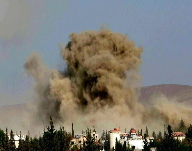 إصابة طفلة بجراح بالغة جراء قصف مدفعي استهدف مخيم خان الشيح 