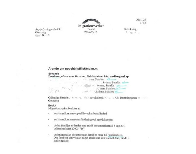 السويد ترفض طلبات لجوء 12 عائلة فلسطينية سورية قادمة من الخليج 