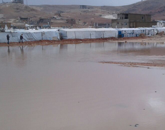 فلسطينيو سورية في البقاع اللبناني برد الشتاء قاس والمساعدات شحيحة 