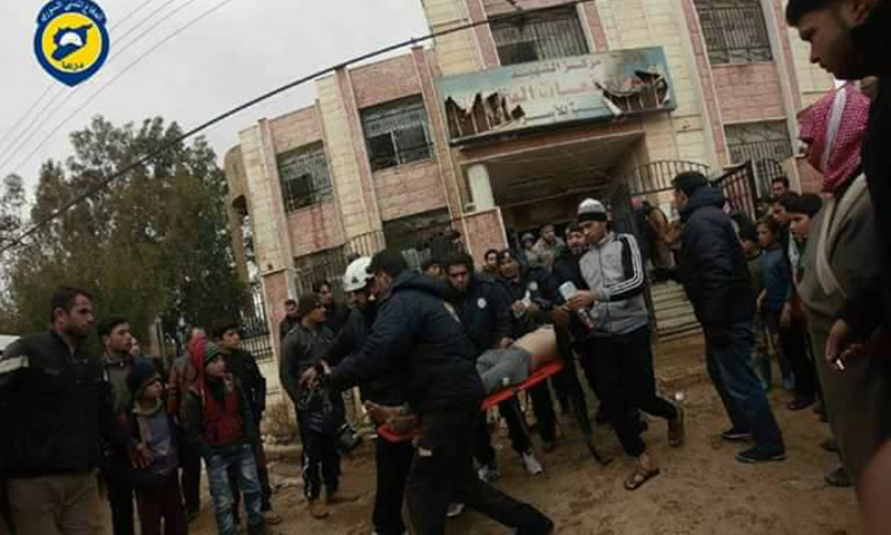 ممرض فلسطيني يقضي في حريق مشفى ميداني جنوب سورية