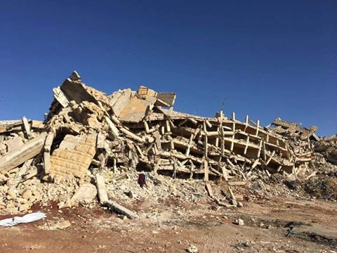 الحرب تدمر حوالي 90% من مخيم حندرات في حلب