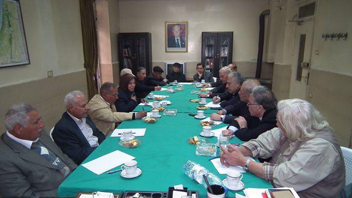 لجنة من أهالي مخيم خان الشيح تلتقي مع تحالف قوى المقاومة الفلسطينية وتطالب بالسماح بعودة الأهالي إلى منازلهم 