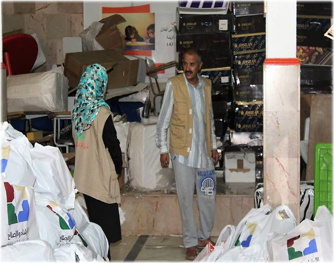 الخيرية تقدم مساعدات عينية لأطفال فلسطينيي سورية في وادي الزينة بلبنان 