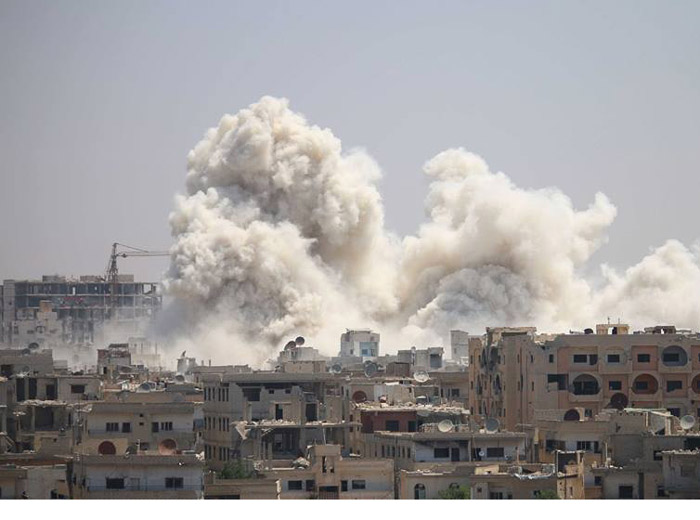 المعارضة السورية تعلن مخيم درعا والبلدات المحيطة به مناطق منكوبة