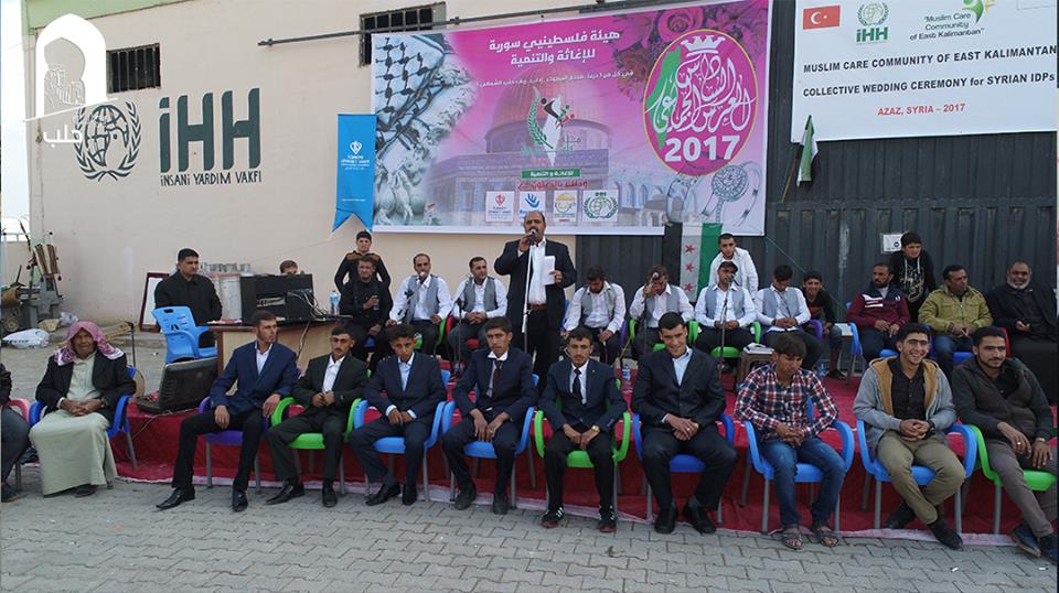 هيئة فلسطينيي سورية للإغاثة والتنمية تقيم أعراساً جماعية في أربع محافظات سورية