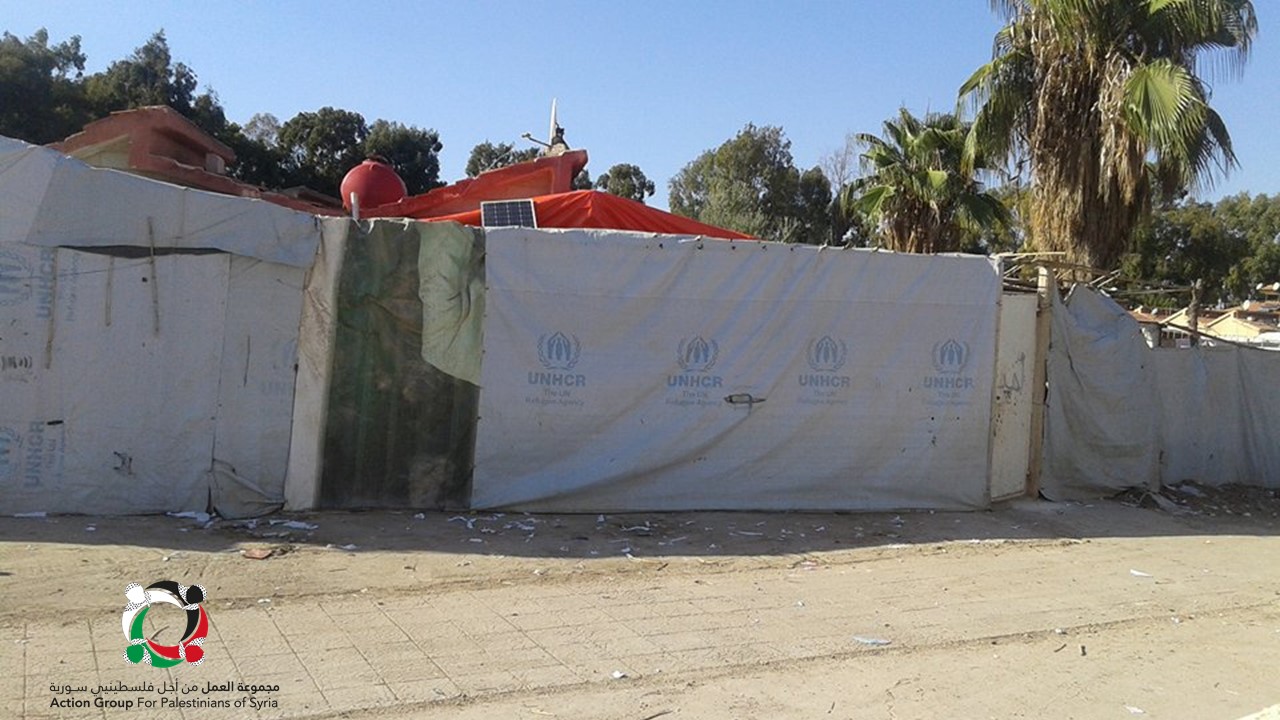 "115" عائلة فلسطينية سورية تعاني ظروفاً غير إنسانية في تجمع زيزون جنوب سورية