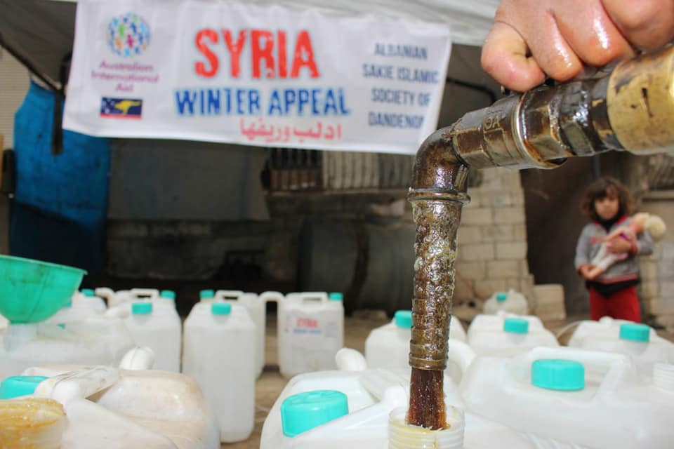 هيئة فلسطينيي سورية للإغاثة والتنمية تبدأ تنفيذ مشروع شتاء 2018