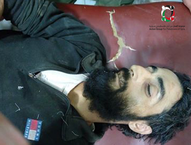 قضاء اللاجئ الفلسطيني "خالد حاتم السعدي" من أبناء مخيم درعا برصاص قناص