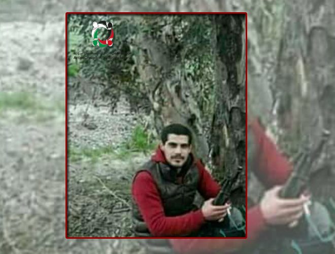 قضاء أحد أبناء مخيم جرمانا جراء الحرب المندلعة في سورية 