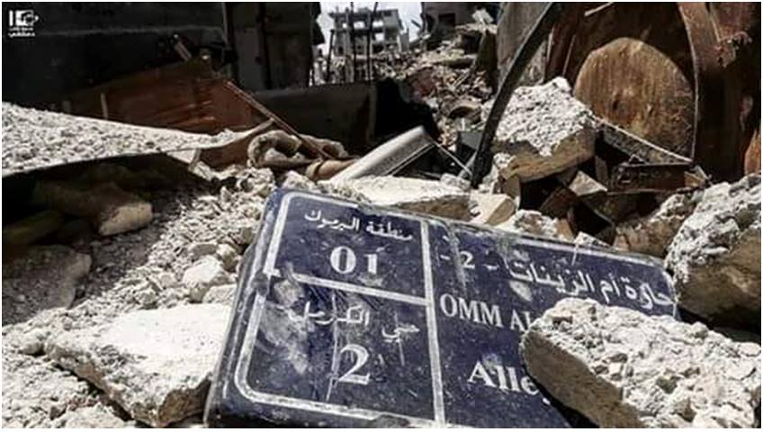 دخول شركة دراسات إلى مخيم اليرموك لتقييم الأبنية القابلة للسكن 