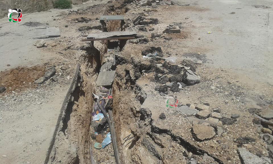 البدء بأعمال صيانة شبكة الكهرباء في مخيم درعا 