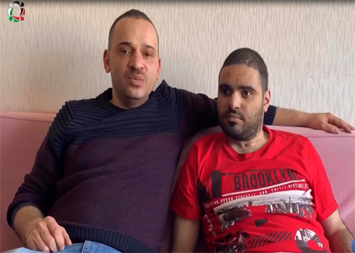 شاهد:  الشقيقان الفلسطينيان السوريان إبراهيم وعمار صمادي يرويان  معاناتهما ورحلة بحثهما عن العلاج والخلاص 