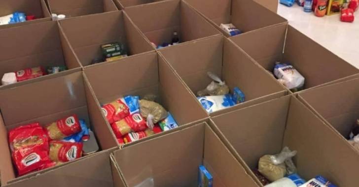 توزيع 100 سلة غذائية على عدد من العائلات الفلسطينية السورية في لبنان 