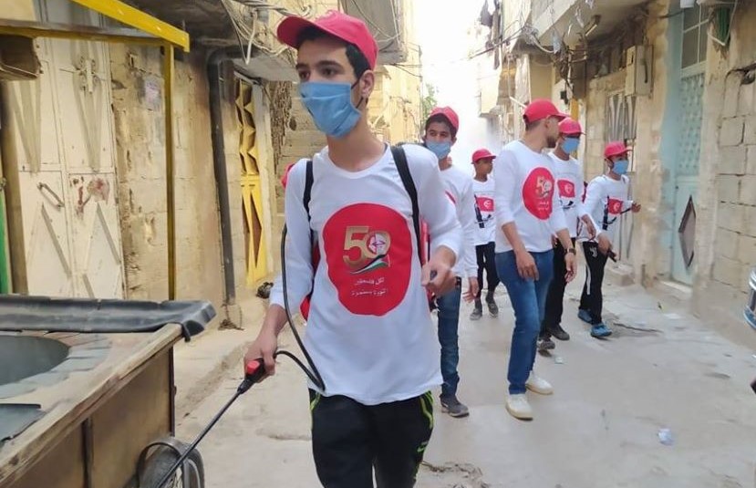 حملة تعقيم جديدة في مخيم جرمانا