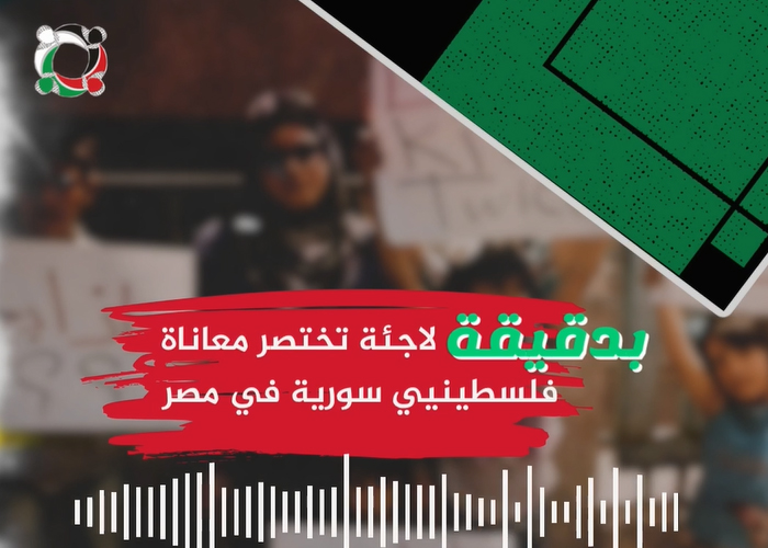بدقيقة لاجئة تختصر معاناة فلسطينيي سورية في مصر (2)  