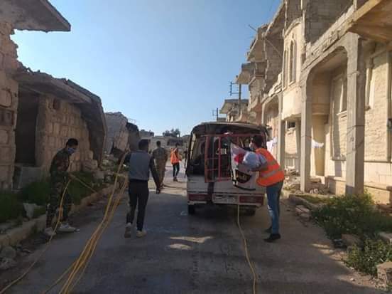 لمواجهة كورونا.. حملة تعقيم وتوعية في مخيم حندرات بحلب 