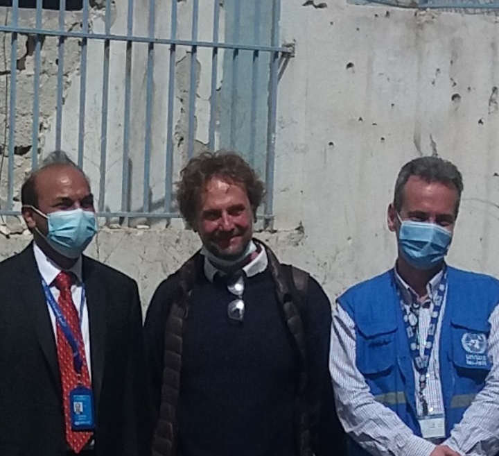 وفد سويدي في مخيم اليرموك 