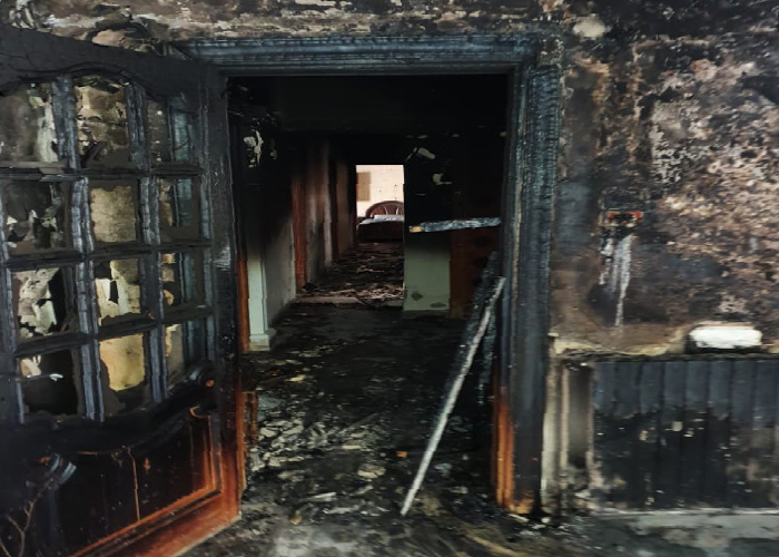 حلب.. نشوب حريق بمنزل فلسطيني في منطقة الفرقان