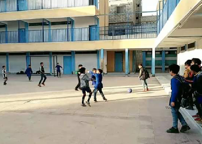 بسبب كورونا.. مدرسة في مخيم جرمانا تعلق دوام أحد صفوفها  