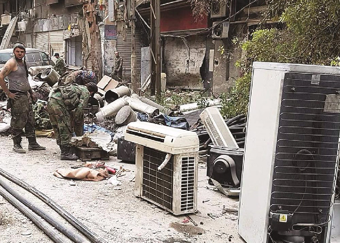 تقرير توثيقي لمجموعة العمل 93% من أهالي مخيم اليرموك تعرضت منازلهم للنهب والتعفيش 