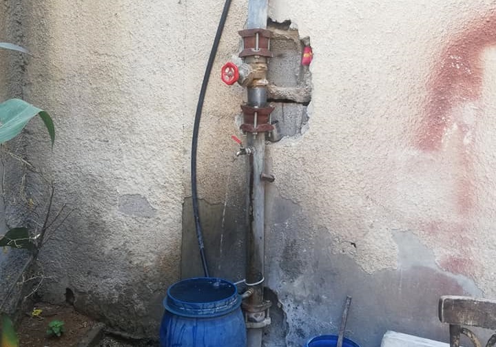 أهالي مخيم جرمانا يناشدون صيانة خزان المياه 