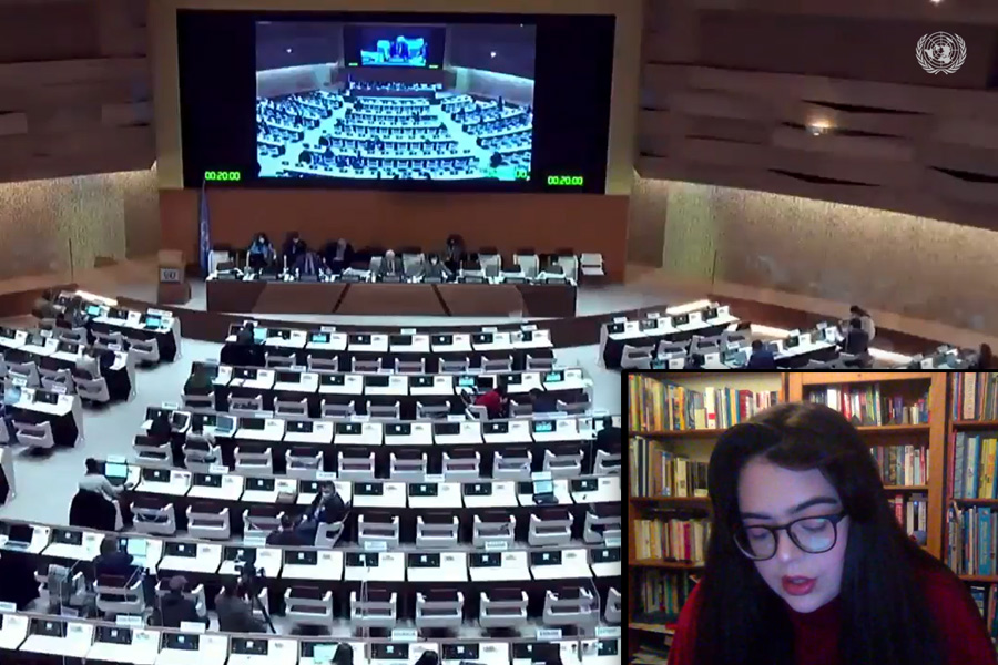 في مداخلة بمجلس حقوق الإنسان. مجموعة العمل تطالب بإطلاق سراح المعتقلات الفلسطينيات