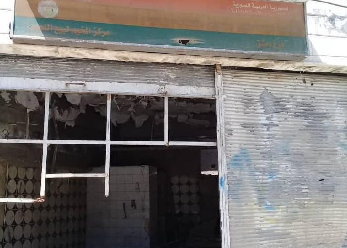 البدء بتأهيل صالة مبيعات المؤسسة السورية للتجارة في مخيم اليرموك 