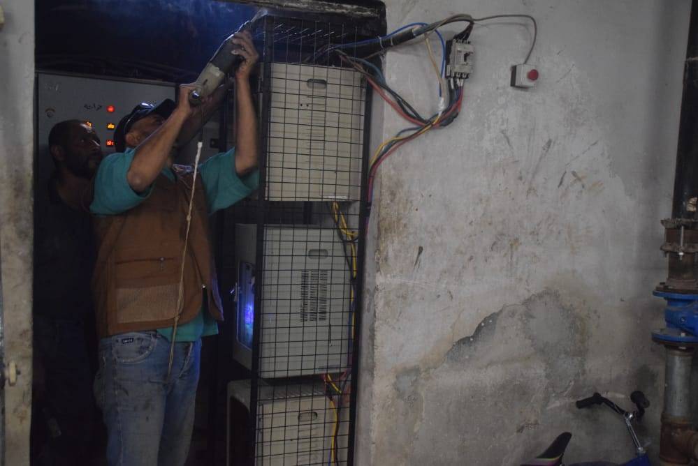 مخيم جرمانا. مُنظِّمات كهربائية جديدة لحل مشكلة المياه