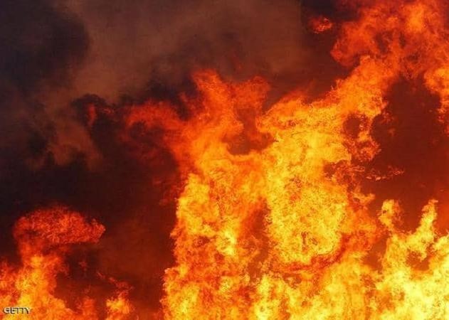 مخيم سبينة. حريق في مطعم يخلف أضراراً مادية