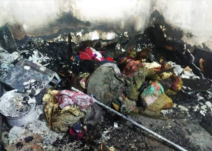 حريق منزل في مخيم جرمانا يخلف أضراراً مادية كبيرة