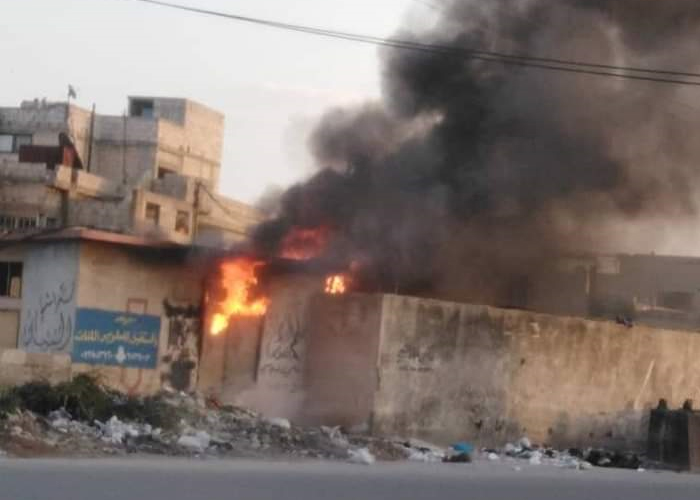 احتراق محول كهربائي في مخيم خان الشيح يحرم عشرات المنازل من الكهرباء