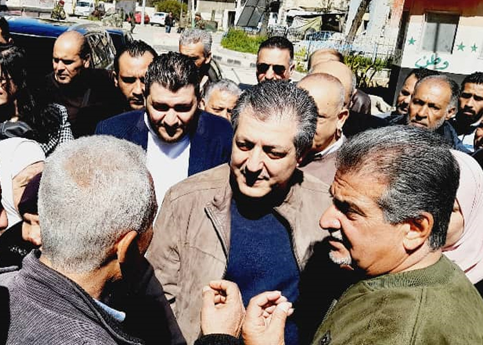 محافظ دمشق يزور مخيم اليرموك لتفقد واقعه الخدمي  