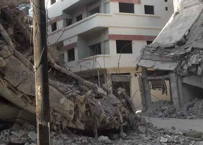 مخيم اليرموك.سرقة حديد الأبنية المهدمة بحجة "الترزق" وتهديدات بفضح أسماء الفاعلين 