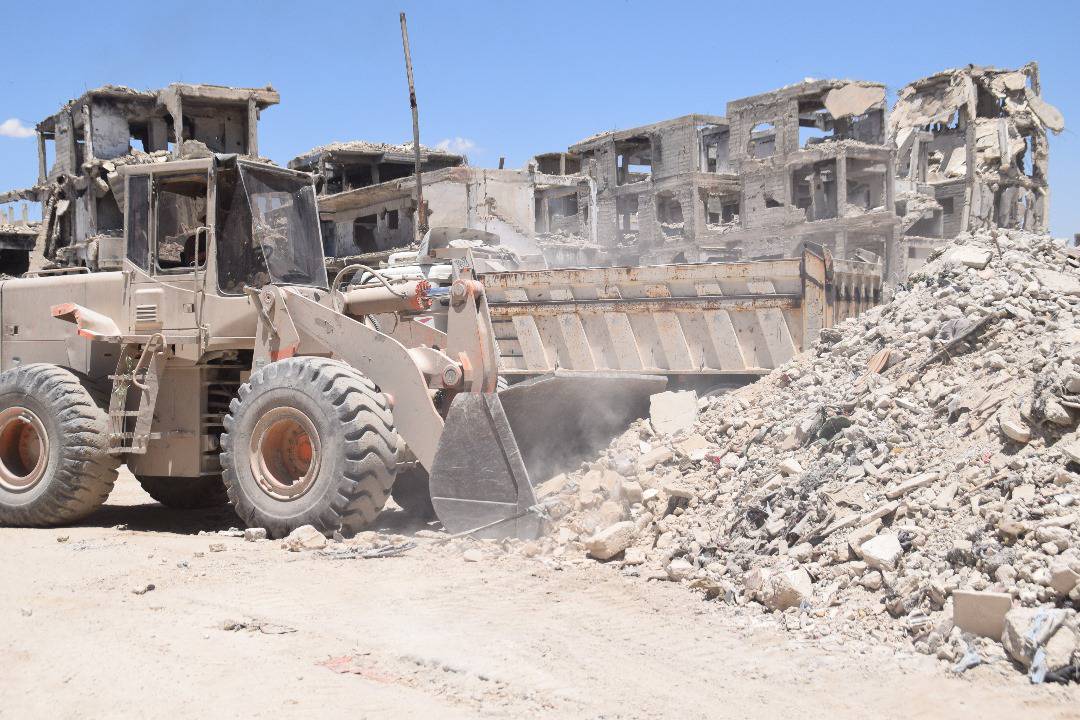 خلال 5 شهور.. ترحيل 5 آلاف متر مكعب من أنقاض مخيم اليرموك 