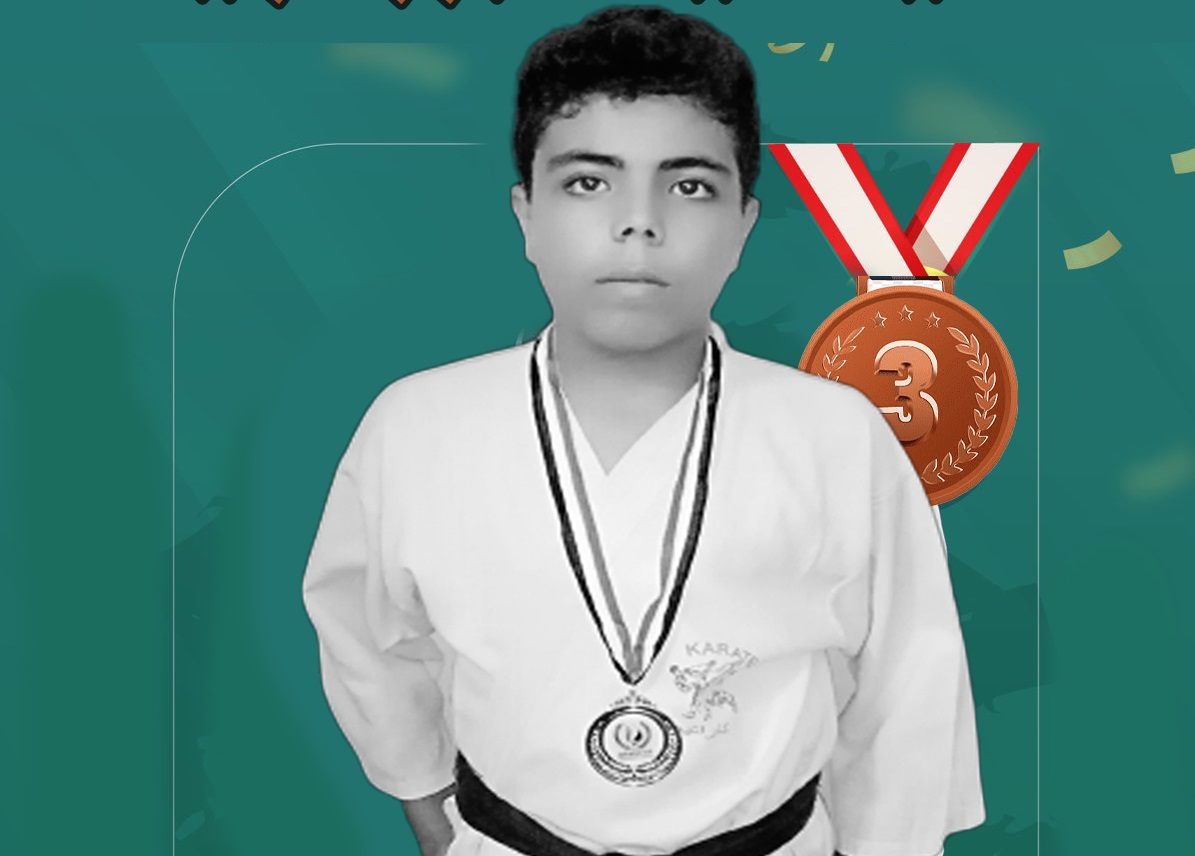 أحد أبناء مخيم خان دنون ينال الميدالية البرونزية ببطولة الجمهورية في الكاراتيه