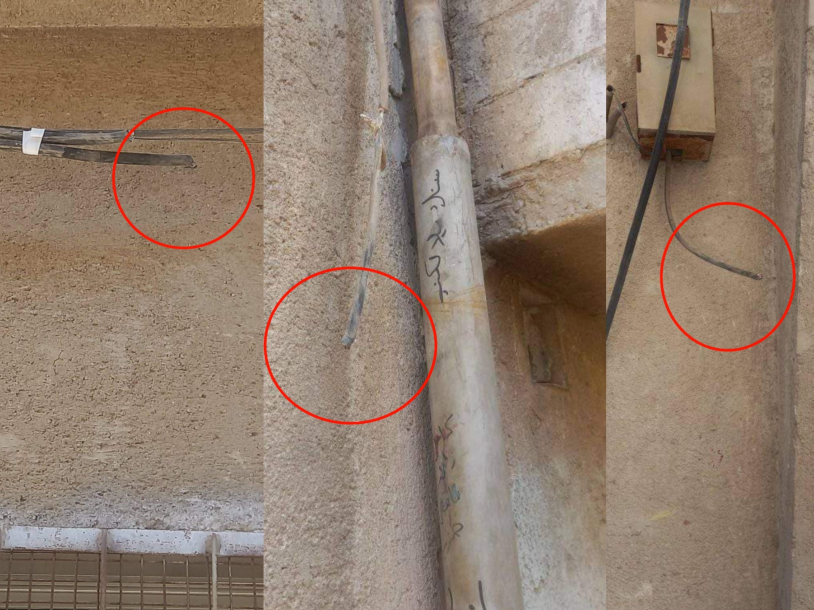 سرقة الكابلات الكهربائية تثير استياء أهالي مخيم خان دنون