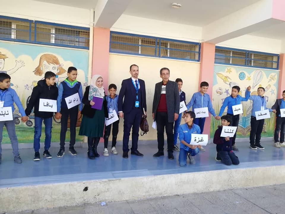 الأونروا تقوم بزيارة تفقدية لمدارسها في درعا