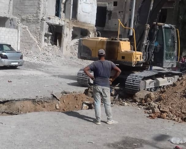 هيئة اللاجئين تنفذ مشروعين خدميين في مخيمي جرمانا واليرموك