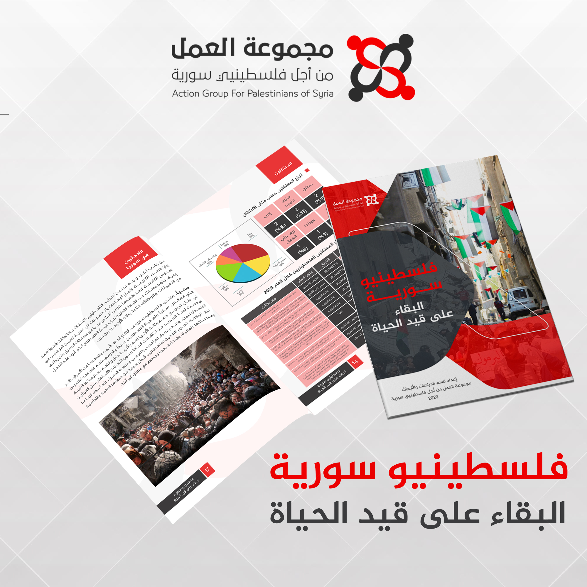 البقاء على قيد الحياة.. تقرير مجموعة العمل السنوي يكشف الواقع المر لفلسطينيي سورية عام 2023