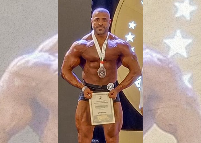 فلسطيني سوري يحرز المركز الثاني في بطولة الامارات لكمال الأجسام