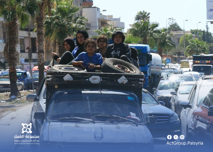 نزوح عشرات العائلات الفلسطينية السورية من جنوب لبنان بسبب الغارات الإسرائيلية