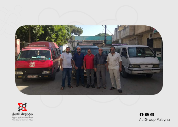 إعادة تشغيل خط المواصلات في مخيم العائدين بحمص بعد 15 عاماً من التوقف